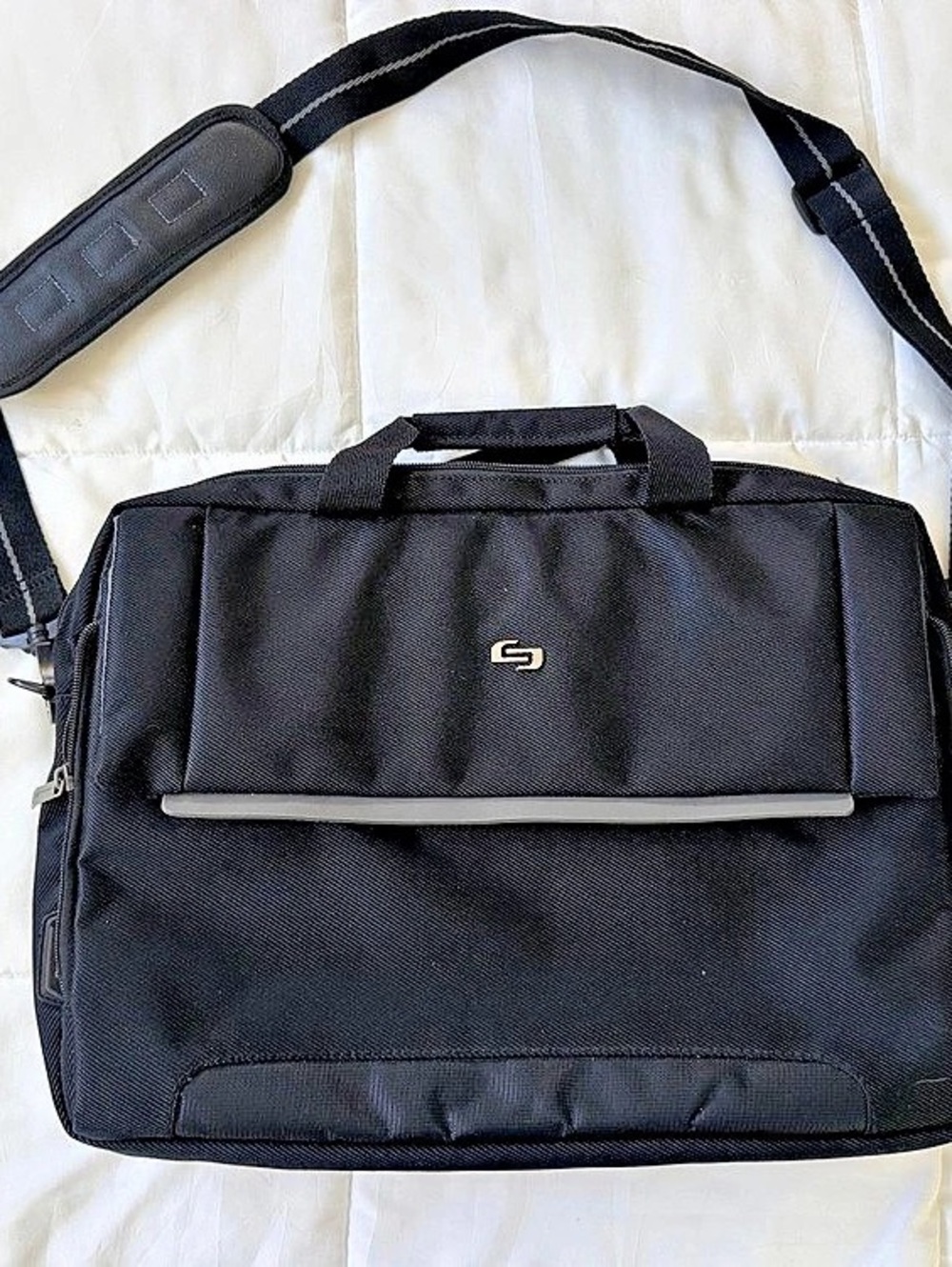 Solo Laptop Briefcase in Black